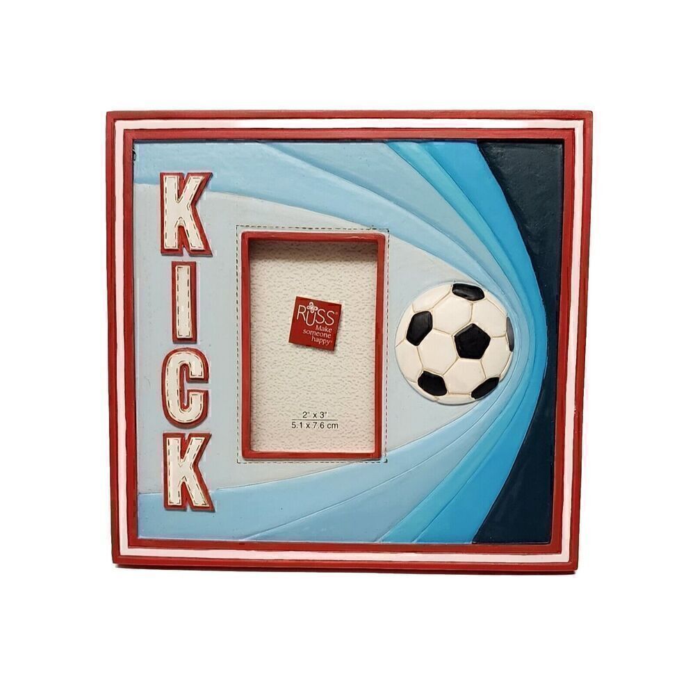 Russ 6 Inches "KICK"Picture Frame Holds 2"x 3" Photo NIB